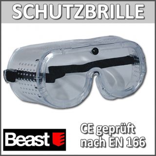 Beast Schutzbrille Vollsicht Arbeitsschutzbrille Sicherheitsbrille