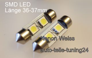2x 2 SMD LED Kennzeichenbeleuchtung Xenon Optik Sofitte