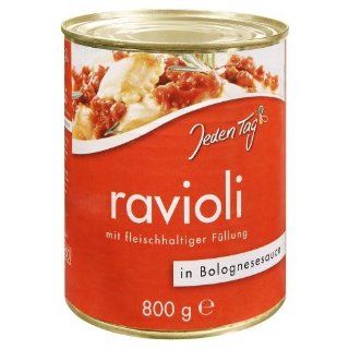 Jeden Tag Ravioli in Bolognesesauce, 6er Pack (6 x 800 g): 