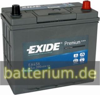 Exide Premium Superior Power EA456 45Ah Autobatterie (einbaufertig