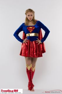 Sexy Superwoman Supergirl Superman Damen Kostüm Karneval Fasching