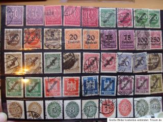Deutsches Reich Dienstmarken,umfangreiche Sammlung,ansehen