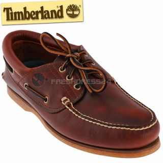 Timberland 76015 Herren Schuhe CLASSIC 3 EYE BOAT SHOE Leder