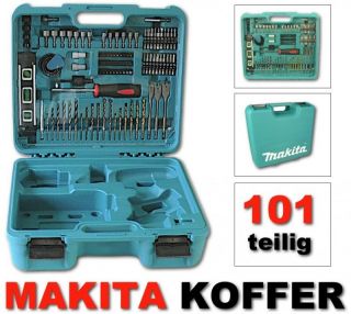 Makita BHP 453 Akku Schlagbohrschrauber + 101 tlg. Koffer Set + Akku