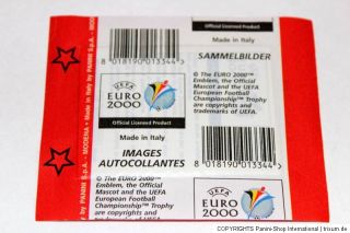 Panini EM EC Euro 2000 00 – 1 x Tüte packet bustina sobre VERSION