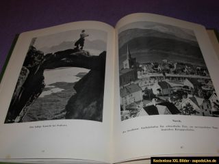 Altes Buch Das Land der Mitternachtssonne Erinnerungen an Norwegen