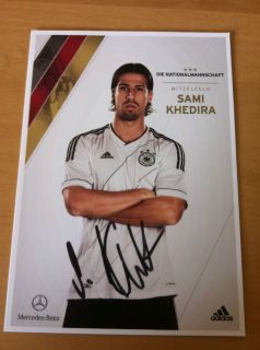 Sami Khedira DFB Nationalmannschaft AK + Original Autogramm