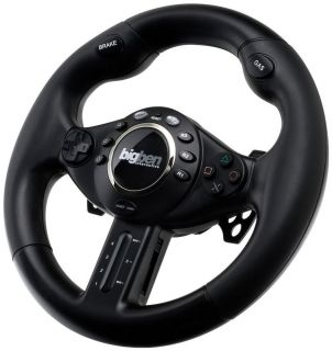 Wireless Lenkrad + Racing Multi Seat 3in1 für PS3/PS2/PC von BigBen