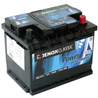 Jenox Classic 12V 55Ah 470 A/EN Starterbatterie Autobatterie ersetzt