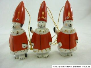 Villeroy & Boch Kätzchen Katze Nikolaus Kostüm Santa Claus Porzellan
