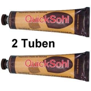 Schuhreparatur Paste Quicksohl schwarzbraun 2x 90g Tube