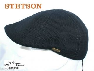 Stetson Muskegon Flatcap Mütze Mützen schwarz Cap Caps