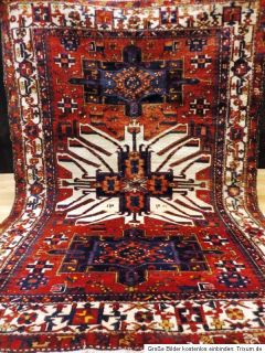 Antiker alter Perser Orientteppich Adler Teppich carpet Tapetto Kazak