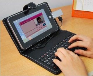 Schutzhülle Tablet PC Tastatur 7 Zoll Hülle Case Schwarz EPad