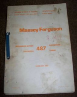 Massey Ferguson Mähdrescher 487 Ersatzteilliste