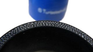 60mm 45° Silikonschlauch Schlauch Bogen schwarz   silicone hose black