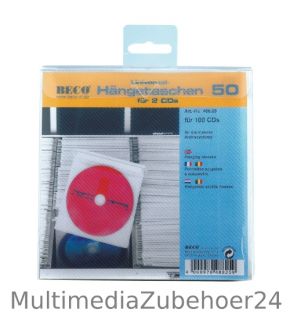 CDs DVDs 100 Universal Hängetaschen Aufbewahrung DJ
