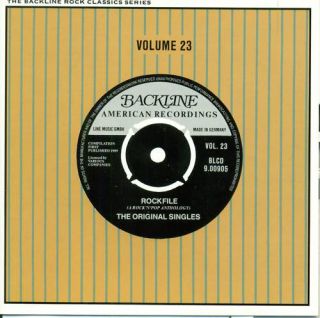 ROCKFILE VOLUME 23 BACKLINE ROCK CLASSICS CD E497