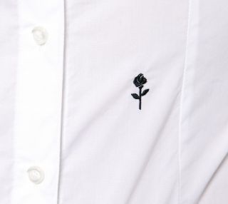 Seidensticker Bodybluse, 1/1 Arm, Schwarze Rose   Weiß