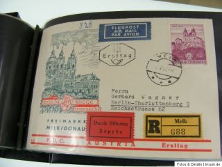 Karton voll mit BELEGEN / AK / ETBs etc / Briefmarken / Sammlung