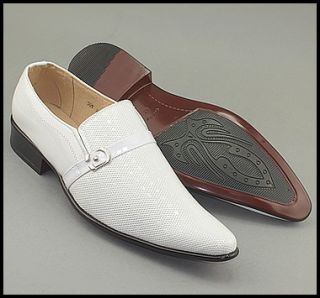 Herren Slipper 508 Business Schuhe Weiß Neu