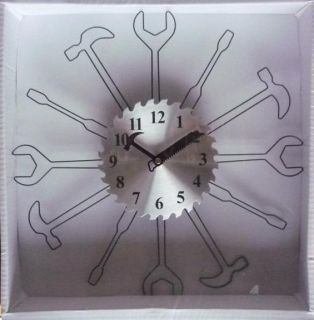 Wanduhr Werkzeug, Handwerker Uhr ca. 37 cm