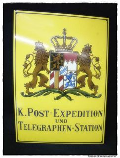Emailschild POST Expedition Telegraphen Station 500 Jahre Post