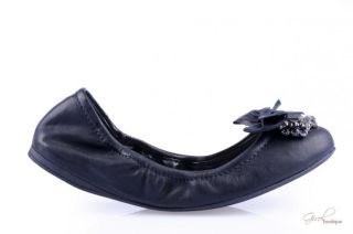 MIU MIU DAMEN Schuhe BALLERINAS Gr. 37 schwarz neu ORIGINAL LEDER