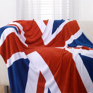 Überwurf Union Jack / Britische Flagge   Weiche Mikrofaser  150 x