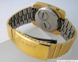 Benrus 3665 HY Quarz Quartz LED Uhr Armbanduhr vintage men gents watch