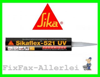 Sikaflex 521UV grau / stahlgrau Sika 521UV beständig 300ml 32,30€/L