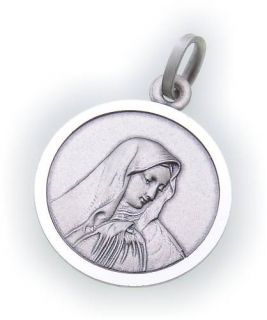 Anhänger Madonna echt Silber 925 16 mm Maria Jesus