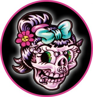 531T PIN Anstecker ed Gothic Tattoo 13 Rockabilly Schädel Skull