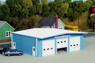 Garagen LKW Lagerhalle Feuerwehr Rolltor Bausatz H0