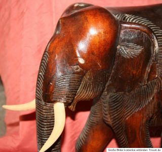 Edler Elefant Handarbeit aus Holz Indien indischer Elefant