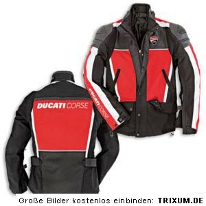 DUCATI Corse ´10 Textil Leder Jacke Texjacke rot schwarz NEU