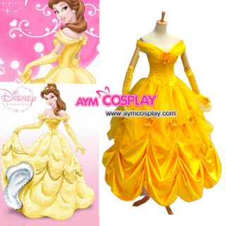 Cosplay Disney Belle Prinzessin Kleid G537 Massanfertig
