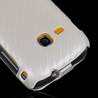 Carbon Leder Tasche Flip Case Hülle Etui Schale für Samsung S6500