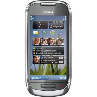 Nokia C7 00 Smartphone 8.89cm 3.5 Touchscreen 8MP 8GB GPS Ovi frosty