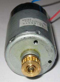 Mabuchi RS 555SH Motor with Pulley   18V   3700 RPM