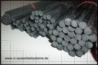 Carbon Stab Kohlefaser CFK Stange Rund 6mm 1m lang 1000mm lang