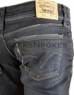 Levis 571 Damen Jeans Black Is Back Special Edition Irregular Gr. W27
