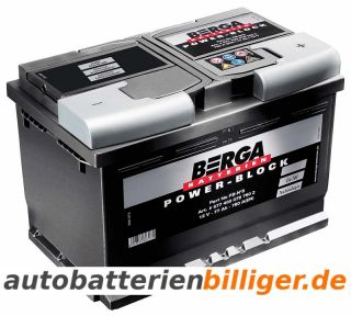 Berga Power Block PB N5 100Ah Autobatterie (einbaufertig)