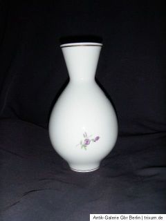 Meissen+++ Porzellan Vase 1. Wahl Blumenmalerei 20,5 cm