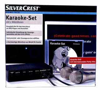SilverCrest Karaoke Einsteiger Set inkl. 2 Mikrofonen