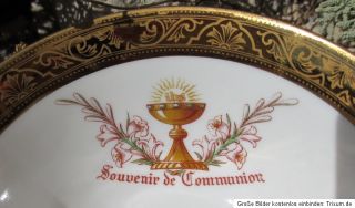 Tasse zur Kommunion Limoges Frankreich Creation dArt Le Trefle