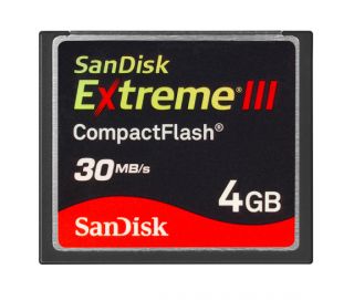 SanDisk 4GB Compact Flash Extreme III 30MB/s CF High Speed