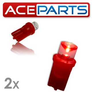 501 [W5W,T10] Konkave Rote LED Stand/Parklichtbirnen
