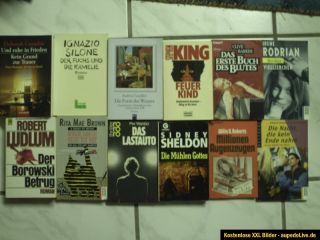 große KISTE voll Bücher, 64 x THRILLER,Krimi,Horror  SAMMLUNG