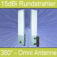 WLAN Omni Rundstrahler Antenne 15dBi 20M Router RP SMA